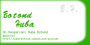 botond huba business card